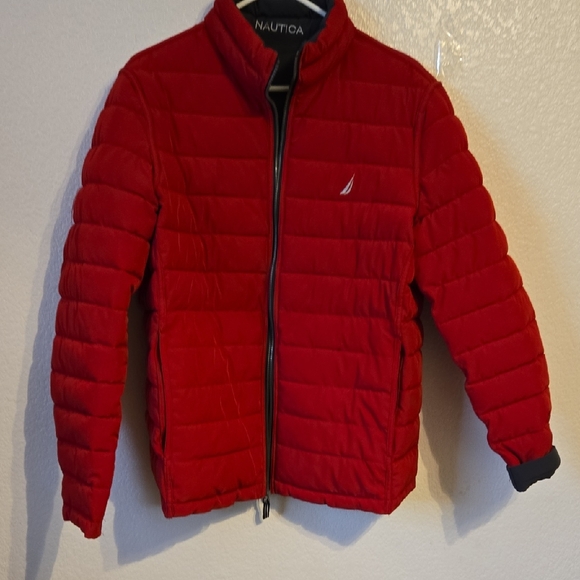 Nautica Vibrant Red Quilted Jacket - Picture 2 of 8